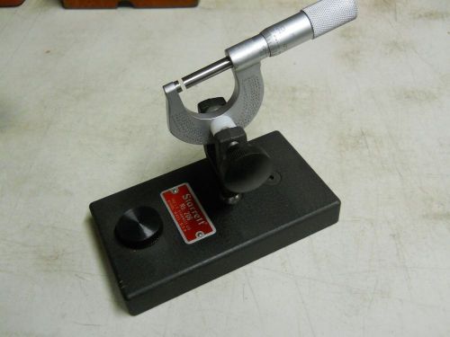 Starrett #206 outside micrometer stand w #230 micrometer  used for sale