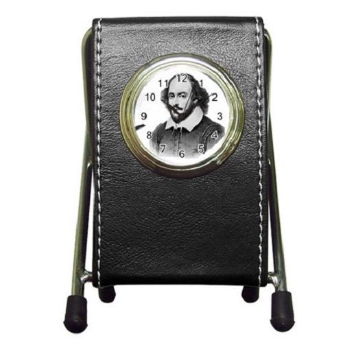 Vintage Celebrities William Shakespeare (2 in 1) Pen Holder and Desktop Clock