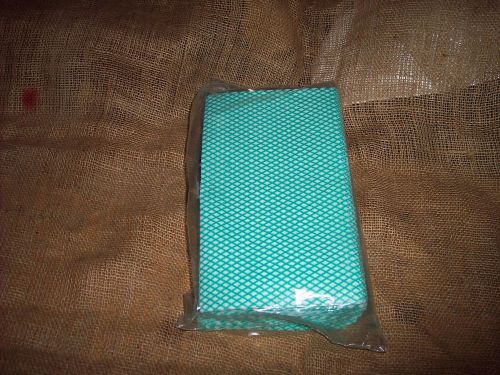 Food service wipers / towels 13 x 21 green &amp; white 200 free s/h for sale