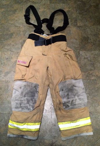 Firefighter Turnout/Bunker Pants w/ Belt/Susp. - Globe G-Xtreme - 34 x 30 - 2005