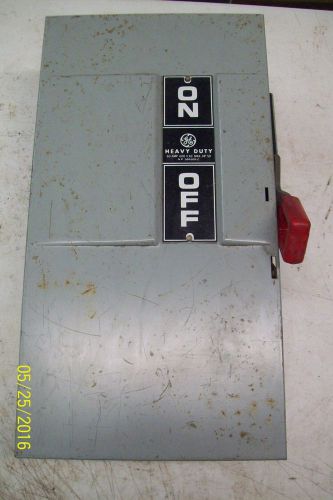 GENERAL ELECTRIC TH3362 HD SAFETY SWITCH ENCLOSURE 60 AMP 50 HP 600 V.AC MAX