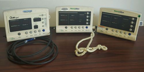 LOT of 3 Welch Allyn 52000 Series NIBP Temp patient monitor vital signs