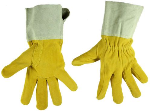 Tig welding gloves split deerskin w/ kevlar threading 4&#034; cuff - many sizes! for sale