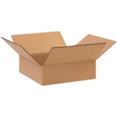 Corrugated Cardboard Flat Shipping Storage Boxes 10&#034; x 10&#034; x 4&#034; (Bundle of 50)