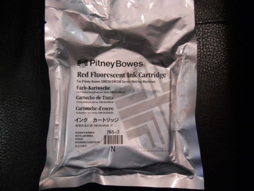 Pitney Bowes Genuine OEM New single 765-3 Red Ink DM230/DM330