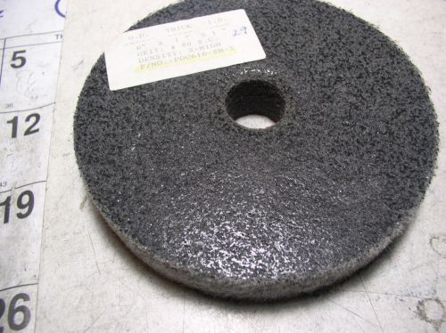 POLISHING WHEEL 1pc. 6&#034; X 1&#034; X 1&#034; 80 GRIT SILICON CARBIDE   X-HIGH DENSITY