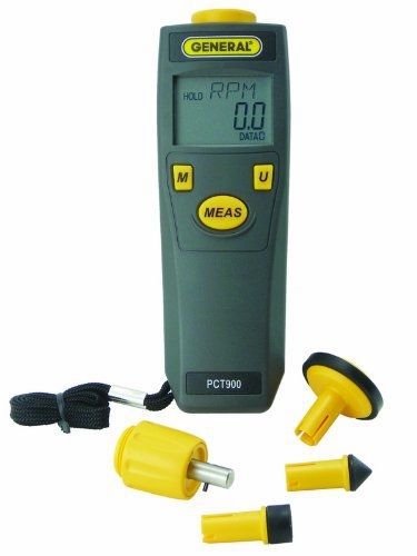 General tools pct900 digital contact and non-contact tachometer for sale