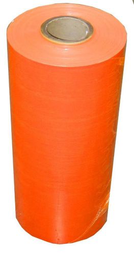 (1) roll machine pallet wrap shrink stretch film 20&#034; x 5000&#039; 63 ga orange color for sale