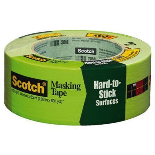 3M Masking Tape for Hard-to-Stick Surfaces, 1.88-Inch by 60-Yard