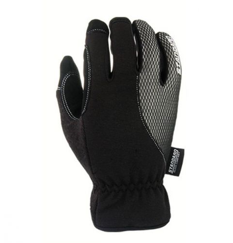 1 Pairs Standard Glove Lightweight Breathable Material Leather Palm Glove Gray
