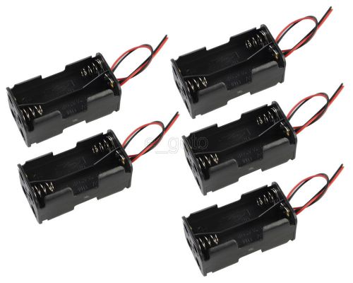 5pcs 6V Battery Holder Box Battery Box with Wire Lead 4xAA