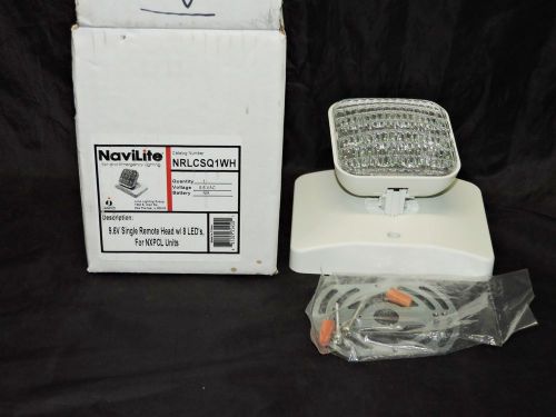 NaviLite Exit Emergency Lighting 9.6V Single Remote Head LED For NXPCL Units NEW