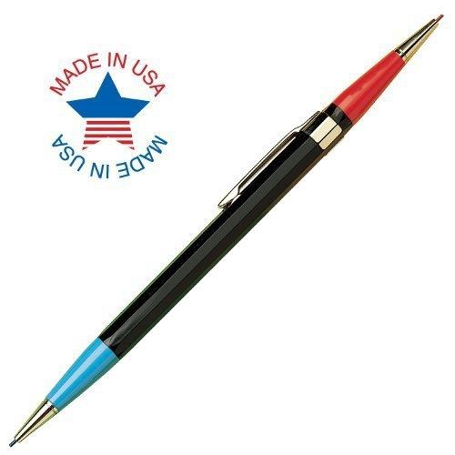 AutoPoint Inc. Autopoint Twinpoint Pencil, 0.9mm, Red Tip, Blue Tip, Black