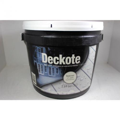 2.5 Gal 100% Acrylic Low Sheen Elastomeric Deck and Floor Paint Basecoat Deckote