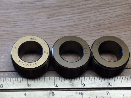 NEW SET OF 3 RSVP M12 X 175 RA2 THREAD ROLLS / CHASERS FETTE NAMCO