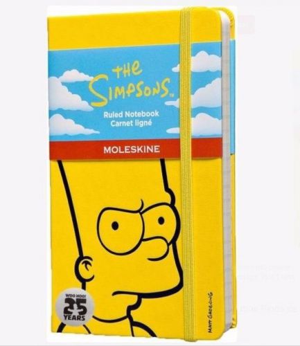 The Simpsons - Yellow Bart 3.5&#034;x 5&#034; Moleskine Ruled Notebook - Hardcover