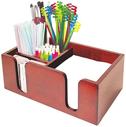 Co-Rect Products Co-Rect Wood Bar Caddy with Rectangular Design, Hazel