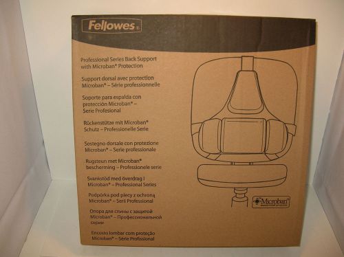 FELLOWES PROFESSIONAL SERIES BACK SUPPORT with MICROBAN PROTECTION CRC80376