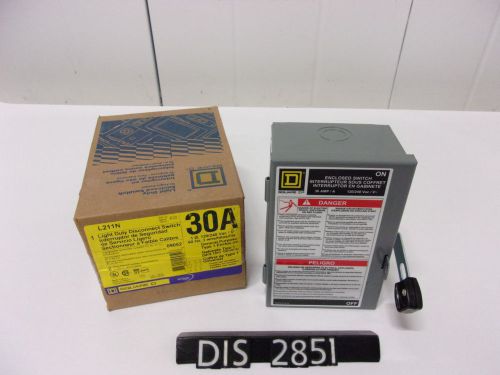 NEW Square D 120/240 Volt 30 Amp Fused Light Duty Disconnect Switch (DIS2851)