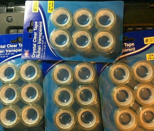 24 rolls of Crystal clear tape ( 3/4 x 1200 )