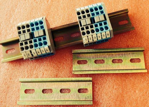 2 wago terminal block assemblies with 3 rails for sale