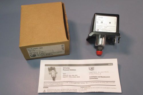 United electric controls j54-22 opt: m201 m540 23&#034; wc fall pressure switch nib for sale
