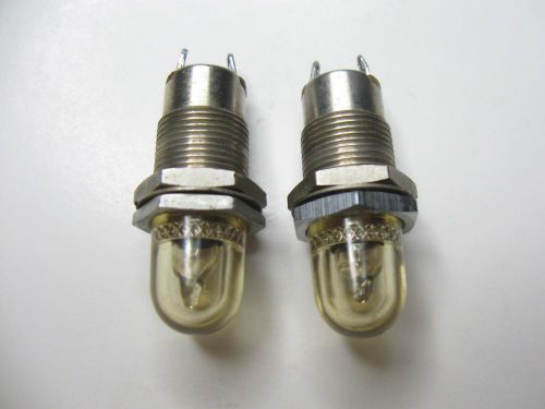 2pc vintage dialight dialco ? panel mount indicator pilot lights steampunk for sale