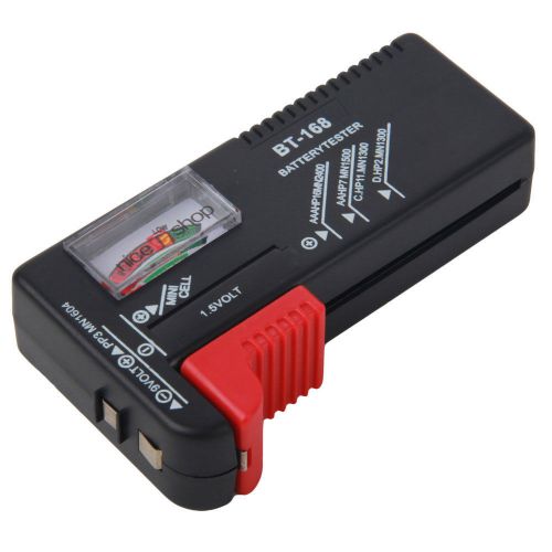 New battery tester for d 9 volt rectangular and button cell batteries for sale