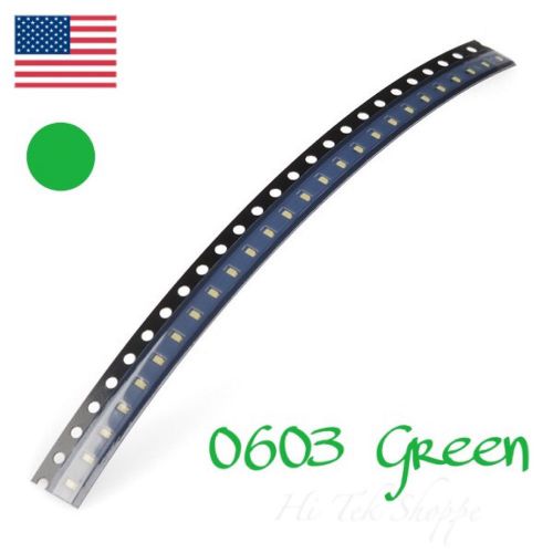 0603 SMD LED Green Super Bright- 10 Pieces U.S. Seller