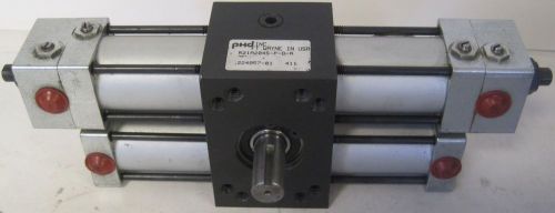 Phd 1&#034; bore 45¦ rotation double shaft rotary air actuator r21a2045-p-d-a nnb for sale