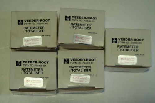 Veeder-Root 799988-801 Ratemeter/Totaliser (Lot of 5)