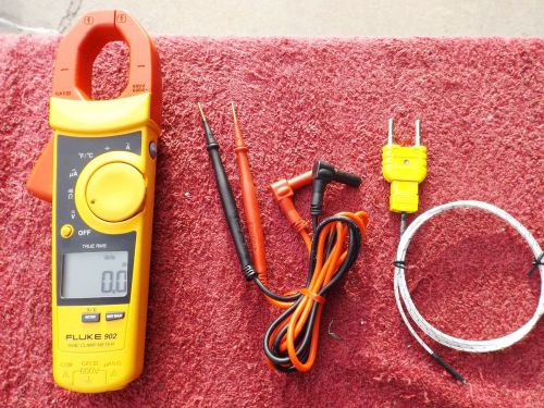 Fluke 902 *very nice!* true rms &#034;hvac&#034; clamp meter!  costs $300.00 new! for sale