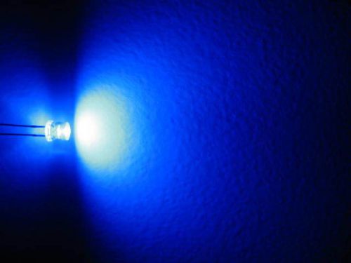 NEW!!100PCS 4.8mm SUPER BRIGHT blue LED LAMP