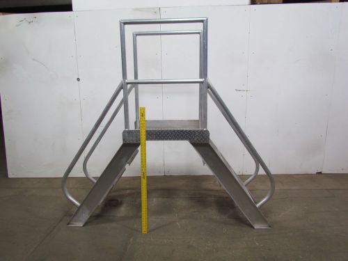 Aluminum crossover ladder 68&#034; span 36&#034; cleareance 20&#034;w steps for sale