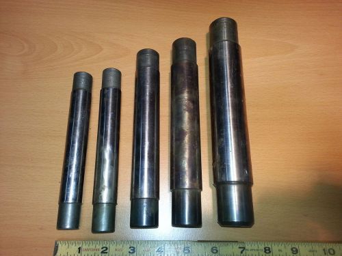 MACHINIST&#039;S LOT ASSORTED LARGE SIZE MANDRIL S MANDREL S CLEVELAND NATIONAL TWIST