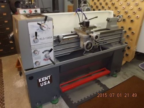 Lathe kent kls-1340a - lathe chuck, 5c collet, face plate, drill, tool post for sale