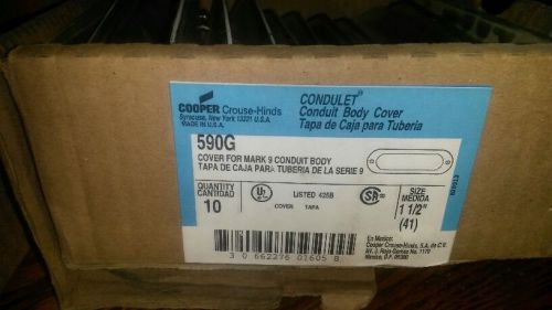 CROUSE HINDS 590G CONDUIT BODY COVER SIZE 1 1/2&#039;&#039;