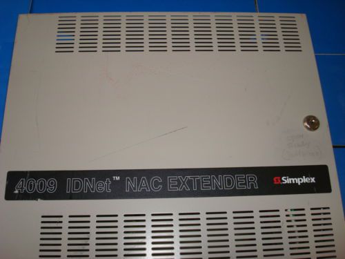 Simplex 4009 idnet nac extender fire alarm panel - 4009-9201 for sale