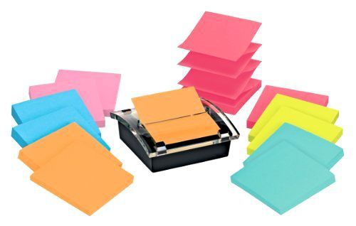 Post-it Sheet Super Sticky Note and Dispenser Value Pack, 3 x 3 Inches, 90-Sheet