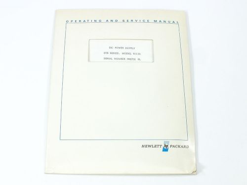 STB Series DC Power Supply Operating &amp; Service Manual - HP 6112A