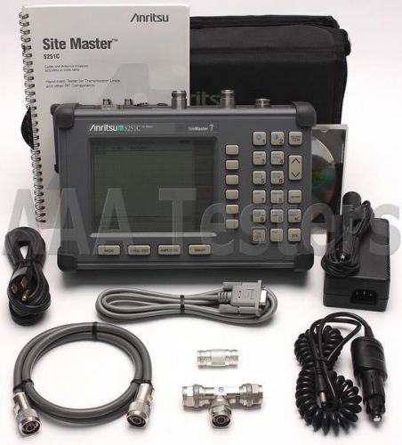 Anritsu Site Master S251C Cable Antenna SiteMaster w/ Option 10B Bias Tee S251