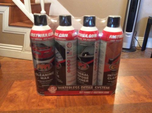 New Waterless Detail System Cars By RG Labs 4 Bottles Wash Wax, Tire Shine, Etc.