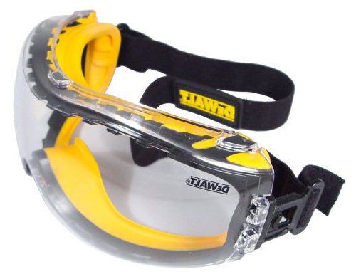 Dewalt dpg82-11c concealer clear vented anti-fog soft confort safety goggle  new for sale