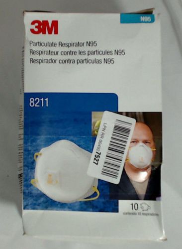 3M Particulate Respirator 8211, N95 (Pack of 10)