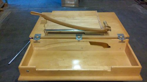 Paper trimmer work table w/cover