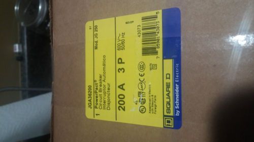 Square D Breaker JGA 36200  I-Line 3 Phase 200 AMP 600V