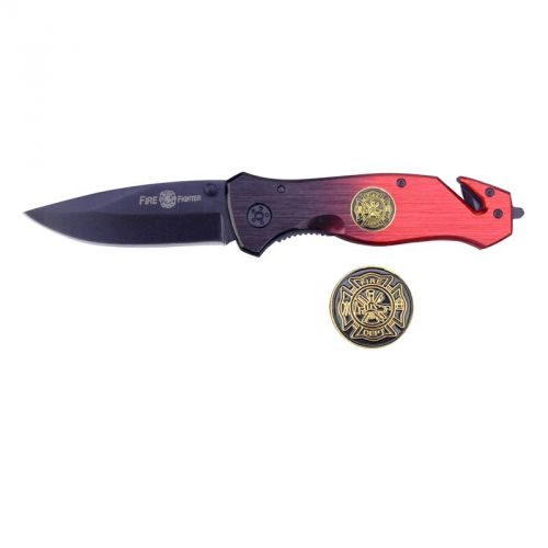 2 bartech pro™ firefighter rescue knife by barton blades!~you get 2 knives! for sale