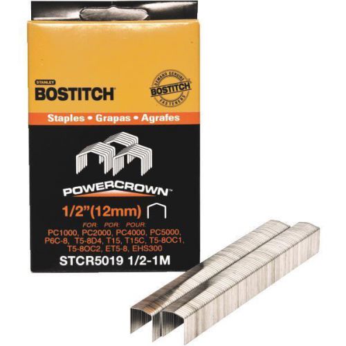 Stanley bostitch stcr50191/2-1m power crown staples-1/2&#034; staple for sale