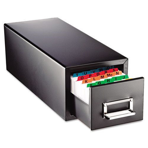 Drawer card cabinet holds 1,500 5 x 8 cards, 9 7/8 x 18 1/8 x 9 for sale