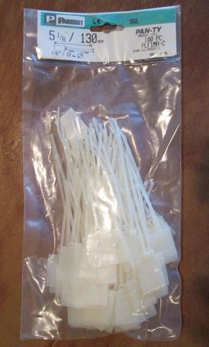 Panduit PLF1MA-C Pan-Ty 5.1&#034;  Marker Write-on Area Cable Ties 100 Pack